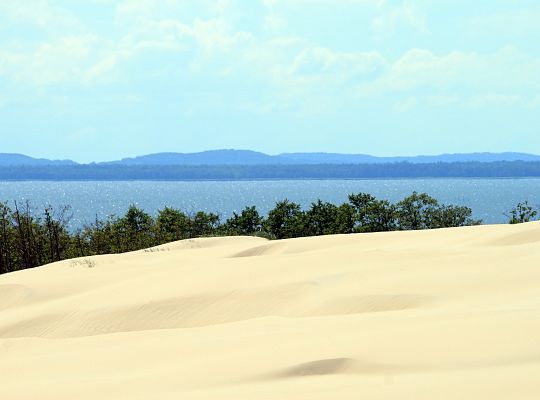 Piaszczyste plaże w Łebie